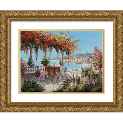 Makes my day perfect Gold Ornate Wood Framed Art Print with Double Matting by Withaar, Reint