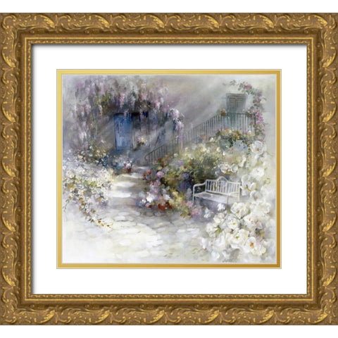 Wordless Gold Ornate Wood Framed Art Print with Double Matting by Haenraets, Willem
