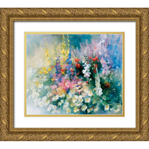 Roadside Gold Ornate Wood Framed Art Print with Double Matting by Haenraets, Willem