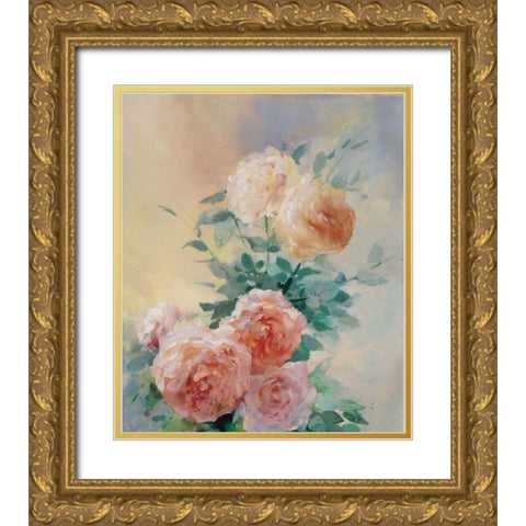 Shiny III Gold Ornate Wood Framed Art Print with Double Matting by Haenraets, Willem