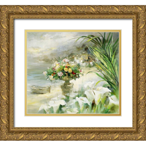 Shiny VII Gold Ornate Wood Framed Art Print with Double Matting by Haenraets, Willem