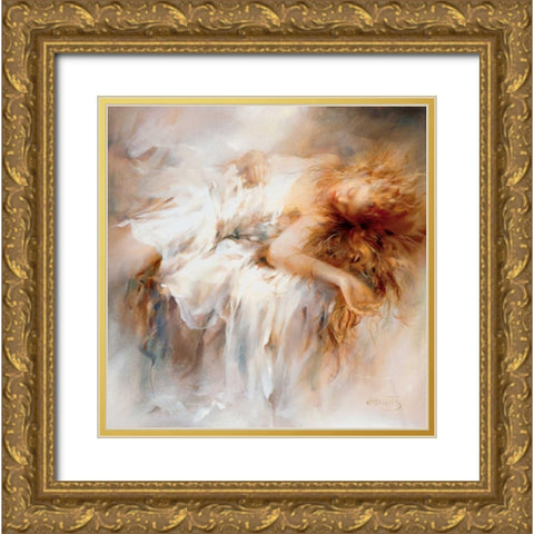 Fragile Gold Ornate Wood Framed Art Print with Double Matting by Haenraets, Willem