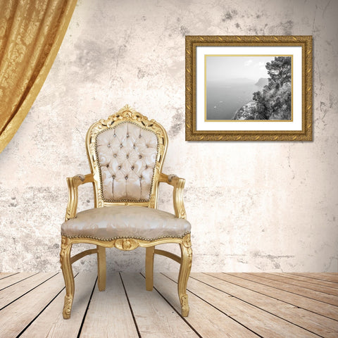 Gulf Of Naples-Capri-Italy Gold Ornate Wood Framed Art Print with Double Matting by Frank, Assaf