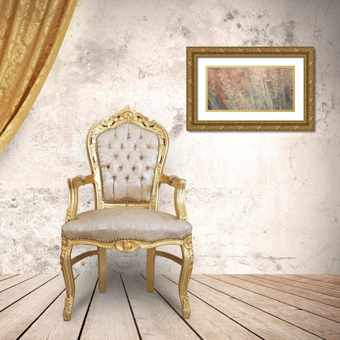 Fountain grass Gold Ornate Wood Framed Art Print with Double Matting by Frank, Assaf