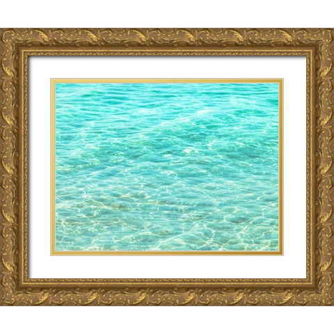 Water Surface Gold Ornate Wood Framed Art Print with Double Matting by Frank, Assaf