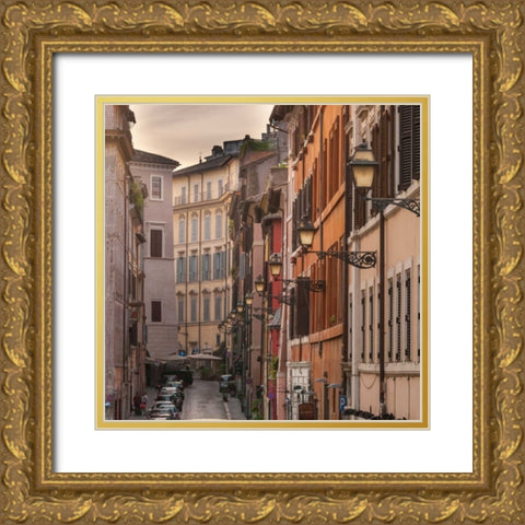 Old buildings in city of Rome, Italy Gold Ornate Wood Framed Art Print with Double Matting by Frank, Assaf