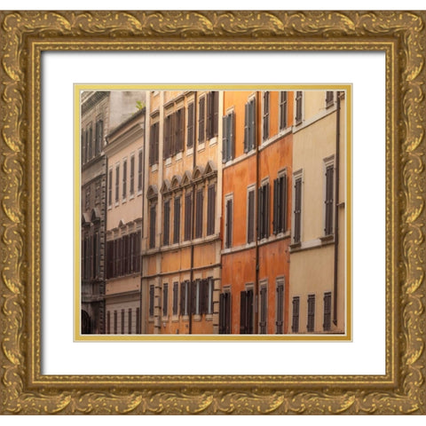 Old buildings in city of Rome, Italy Gold Ornate Wood Framed Art Print with Double Matting by Frank, Assaf