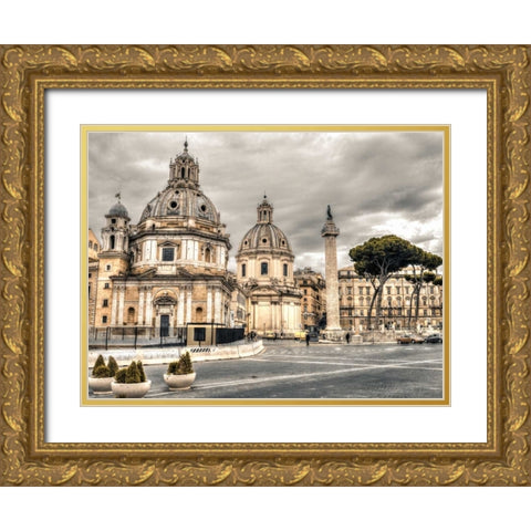 Santa Maria di Loreto church, Rome, Italy Gold Ornate Wood Framed Art Print with Double Matting by Frank, Assaf