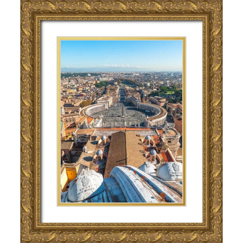 Vatican city, Rome, Italy Gold Ornate Wood Framed Art Print with Double Matting by Frank, Assaf