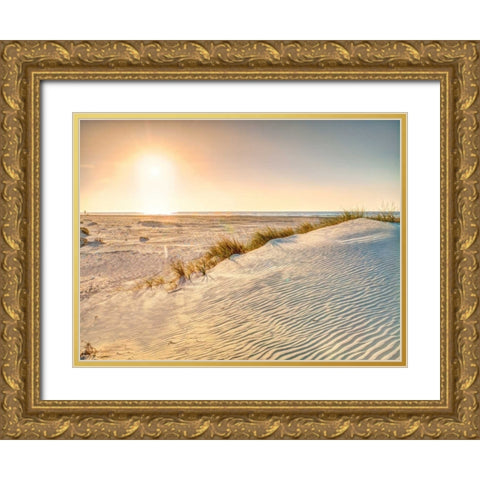 Dead sea, Israel Gold Ornate Wood Framed Art Print with Double Matting by Frank, Assaf