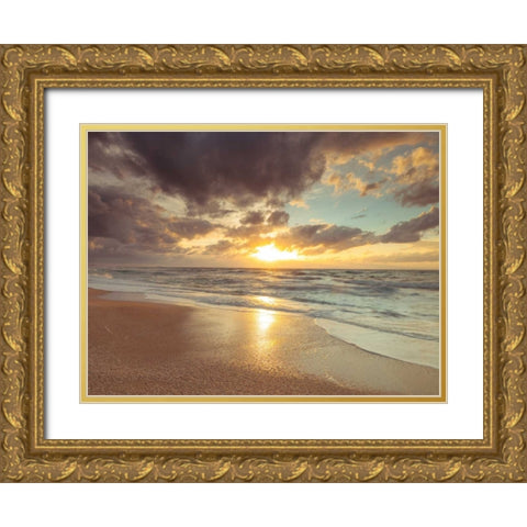 Dead sea, Israel Gold Ornate Wood Framed Art Print with Double Matting by Frank, Assaf