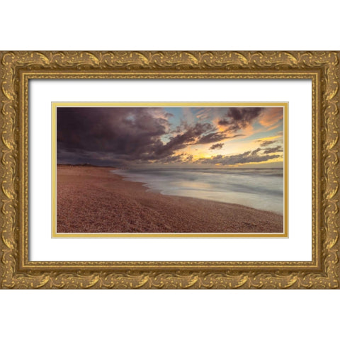 Dead sea, Israel Gold Ornate Wood Framed Art Print with Double Matting by Frank, Assaf