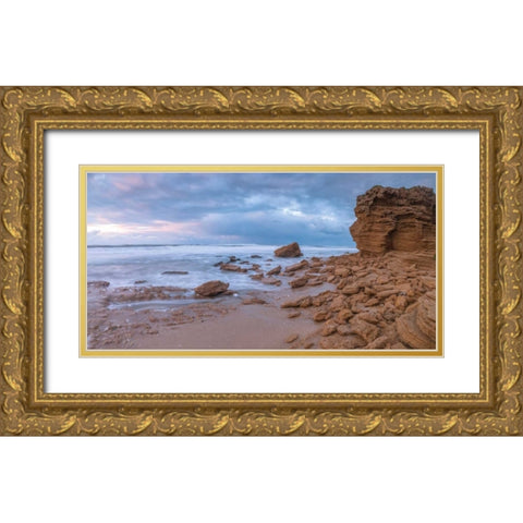 Dead sea, Israel Gold Ornate Wood Framed Art Print with Double Matting by Frank, Assaf