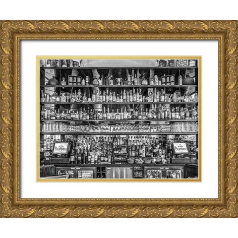 Bar in Birmingham-UK Gold Ornate Wood Framed Art Print with Double Matting by Frank, Assaf