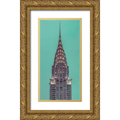 Chrysler Building in New York city Gold Ornate Wood Framed Art Print with Double Matting by Frank, Assaf