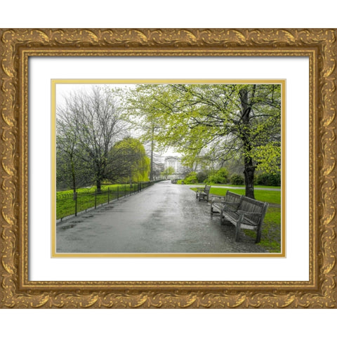 St James Park, London Gold Ornate Wood Framed Art Print with Double Matting by Frank, Assaf