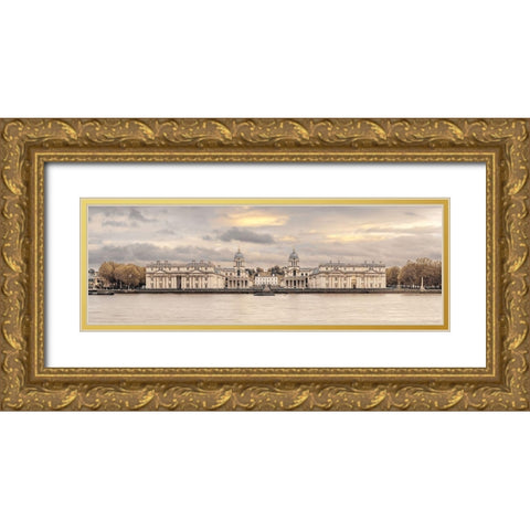 Royal Naval College-Greenwich Gold Ornate Wood Framed Art Print with Double Matting by Frank, Assaf