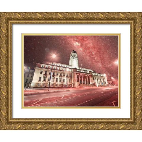 Parkinson Building-Leeds Gold Ornate Wood Framed Art Print with Double Matting by Frank, Assaf