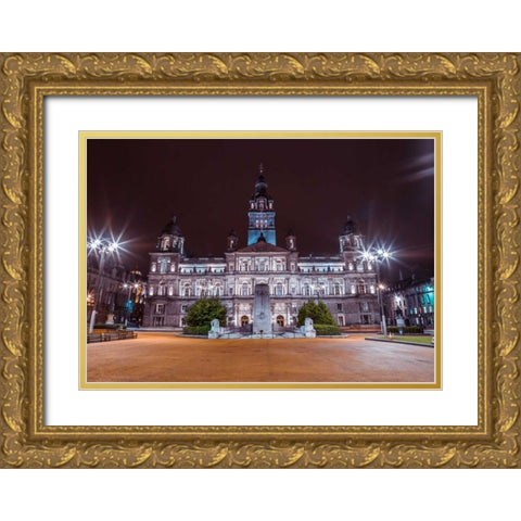 AF20121004 Glasgow 264C05 Gold Ornate Wood Framed Art Print with Double Matting by Frank, Assaf