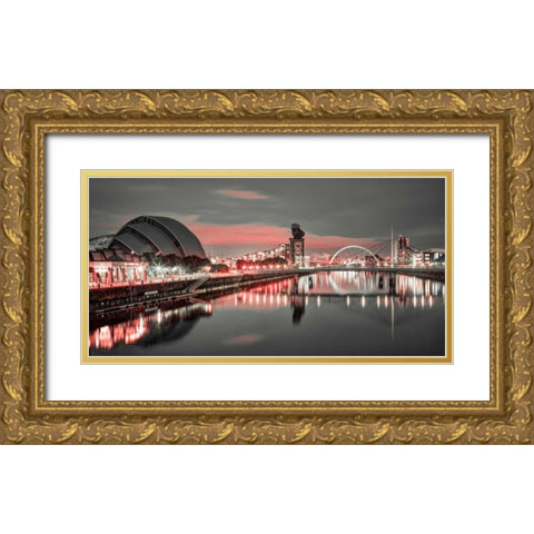 AF20121004 Glasgow 228X4C04 Gold Ornate Wood Framed Art Print with Double Matting by Frank, Assaf