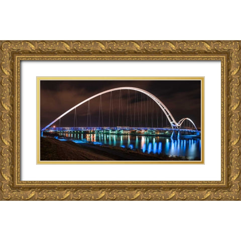 AF20121005 Middlesbrough 104C01 Gold Ornate Wood Framed Art Print with Double Matting by Frank, Assaf