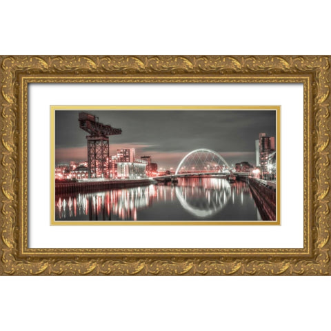 AF20121004 Glasgow 230XC13 Gold Ornate Wood Framed Art Print with Double Matting by Frank, Assaf
