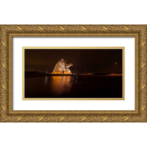 AF20150306 The Kelpies 1320PC01 Gold Ornate Wood Framed Art Print with Double Matting by Frank, Assaf