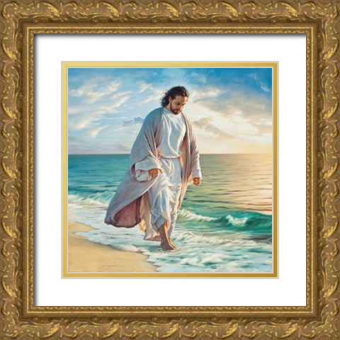 Be Still My Soul Gold Ornate Wood Framed Art Print with Double Matting by Missman, Mark