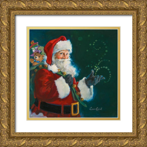 Believe In Magic Gold Ornate Wood Framed Art Print with Double Matting by Comish, Susan