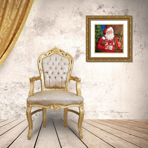CocoaForSanta Gold Ornate Wood Framed Art Print with Double Matting by Comish, Susan