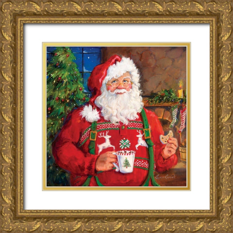 CocoaForSanta Gold Ornate Wood Framed Art Print with Double Matting by Comish, Susan