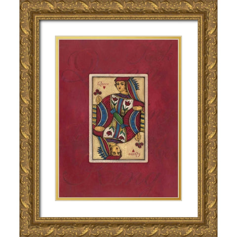 Queen Large Gold Ornate Wood Framed Art Print with Double Matting by Marrott, Stephanie