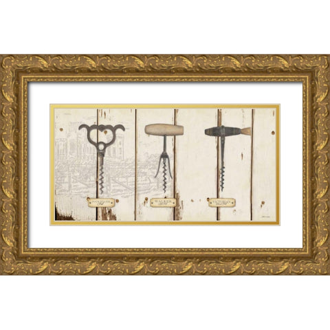 Corkscrews II Gold Ornate Wood Framed Art Print with Double Matting by Marrott, Stephanie