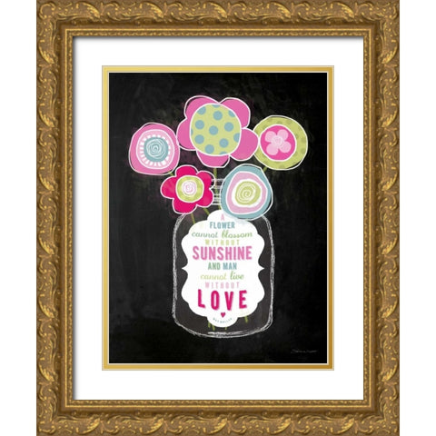 Without Love Gold Ornate Wood Framed Art Print with Double Matting by Marrott, Stephanie