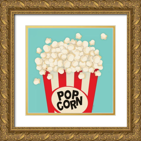 Popcorn Gold Ornate Wood Framed Art Print with Double Matting by Marrott, Stephanie