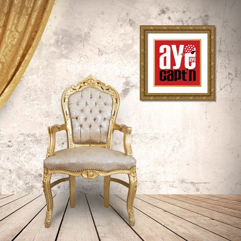 Aye Aye Gold Ornate Wood Framed Art Print with Double Matting by Marrott, Stephanie