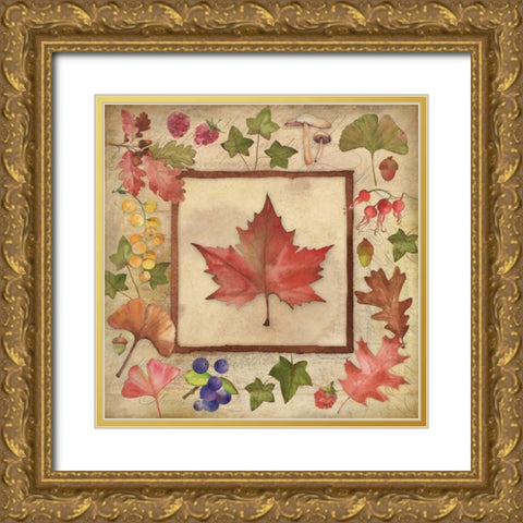 Maple of Fall 2 Gold Ornate Wood Framed Art Print with Double Matting by Marrott, Stephanie