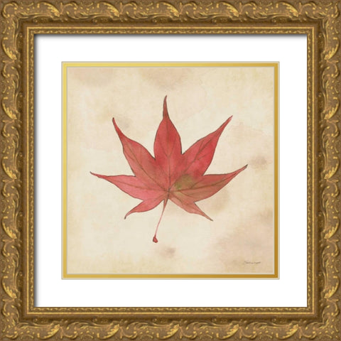 Japanese In Fall Gold Ornate Wood Framed Art Print with Double Matting by Marrott, Stephanie