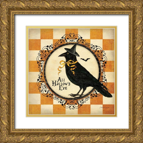 Its A Crow II Gold Ornate Wood Framed Art Print with Double Matting by Marrott, Stephanie