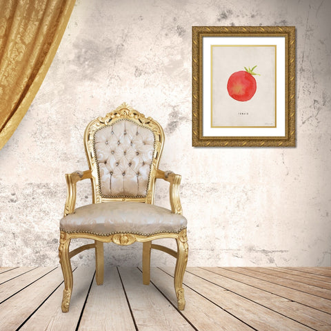Tomato Gold Ornate Wood Framed Art Print with Double Matting by Marrott, Stephanie