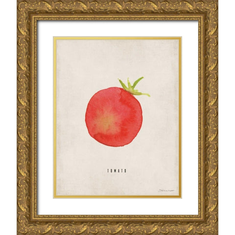 Tomato Gold Ornate Wood Framed Art Print with Double Matting by Marrott, Stephanie