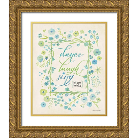 A Wish III Gold Ornate Wood Framed Art Print with Double Matting by Marrott, Stephanie