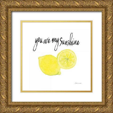 Sunshine Gold Ornate Wood Framed Art Print with Double Matting by Marrott, Stephanie