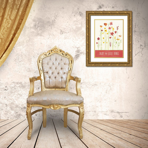 Enjoy Garden Gold Ornate Wood Framed Art Print with Double Matting by Marrott, Stephanie