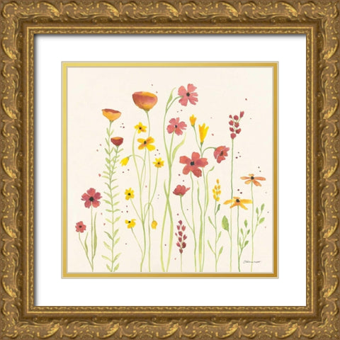 Spring Garden Gold Ornate Wood Framed Art Print with Double Matting by Marrott, Stephanie