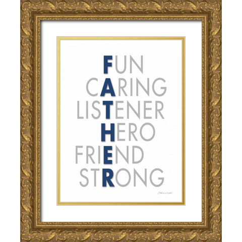 Father II Gold Ornate Wood Framed Art Print with Double Matting by Marrott, Stephanie