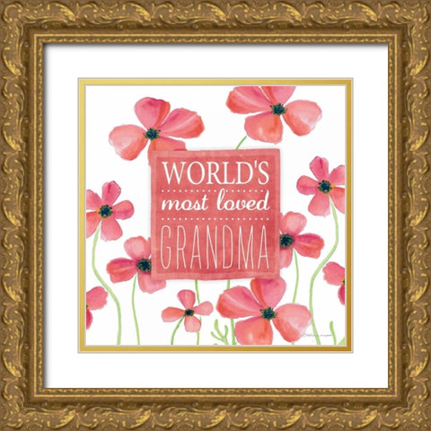 Loved Grandma II Gold Ornate Wood Framed Art Print with Double Matting by Marrott, Stephanie