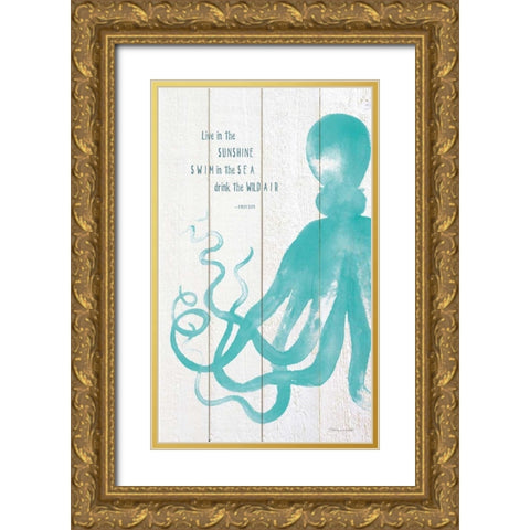 Wild Air II Gold Ornate Wood Framed Art Print with Double Matting by Marrott, Stephanie