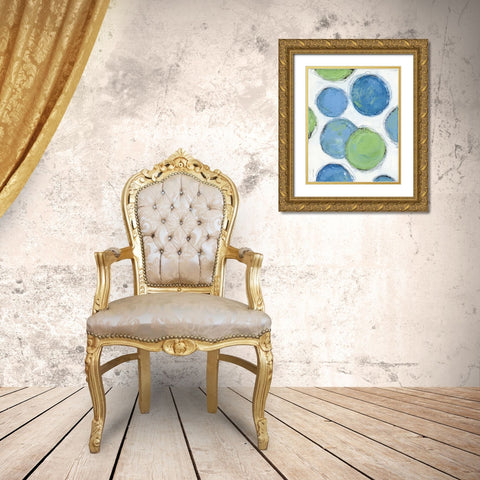Bubbles II Gold Ornate Wood Framed Art Print with Double Matting by Marrott, Stephanie