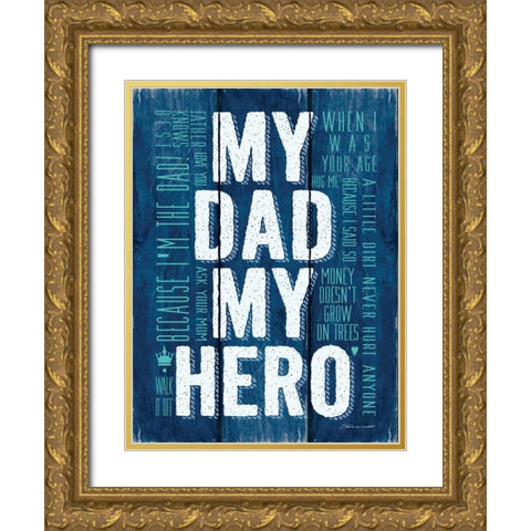 My Hero Gold Ornate Wood Framed Art Print with Double Matting by Marrott, Stephanie
